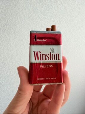 Vintage Red Winston Filters Cigarette Prop